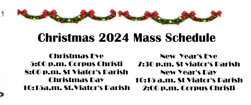 2024 Christmas Mass Schedule